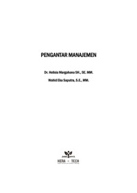 Image of Pengantar Manajemen