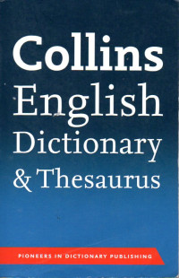 Image of COLLINS ENGLISH DICTIONARY & THESAURUS