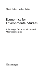 Image of Economics for Environmental Studies, 2012