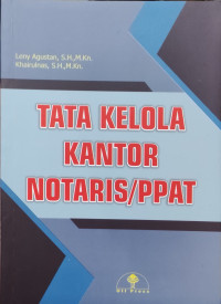 Image of Tata Kelola Kantor Notaris/PPAT